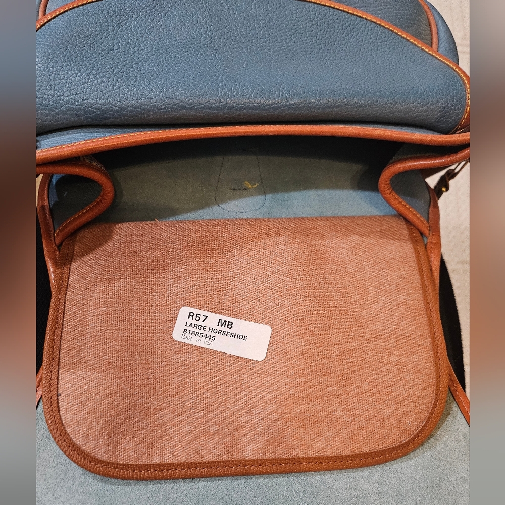 Vintage Dooney & Bourke Large Horshoe Blue - Picture 11 of 15